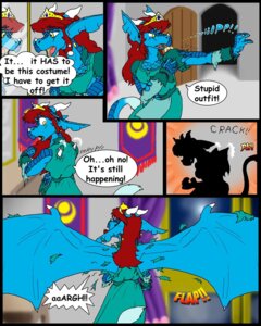 Rating: Safe Score: 0 Tags: 4:5 anthro bottomwear catmonkshiro claws clothing comic comic_sans crown dialogue dragon dress e621 ear_piercing english_text female gloves handwear headgear horn looking_at_mirror looking_at_object membrane_(anatomy) membranous_wings mirror mythological_creature mythological_scalie mythology pants piercing princess reflection royalty scalie shirt solo speech_bubble tail text topwear transformation wings User: bunchy7s
