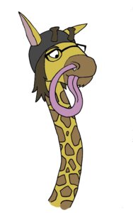 Rating: Safe Score: 0 Tags: ashtonperson black_eyes brown_hair clothing e621 eyewear giraffe giraffid glasses hair hat headgear headwear horn long_neck long_tongue male mammal ossicone picking_nose simple_background solo tongue white_background User: bunchy7s