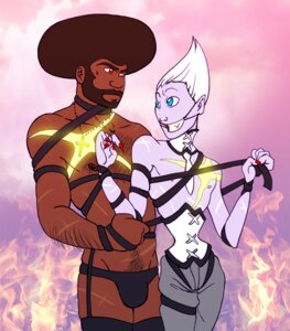 Rating: Explicit Score: 0 Tags: afro black_skin blonde_hair corset corset_(psg) garterbelt_(psg) hairy humon male panty_&amp;_stocking_with_garterbelt red_eyes rule34 yaoi User: bunchy7s