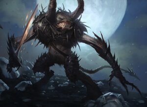 Rating: Safe Score: 0 Tags: 2012 anthro armor biped copyright_name demon detailed detailed_background e621 full_moon grin hasbro horizon horn magic:_the_gathering male melee_weapon moon night official_art outside rock slawomir_maniak smile solo standing sword teeth text weapon wizards_of_the_coast User: bunchy7s