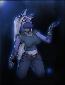 Rating: Safe Score: 0 Tags: anthro arm_wraps aura beckoning belt biped blue_body blue_eyes blue_fur blue_nose bottomwear breasts canid canine canis clothed clothing collar cyera denim denim_bottomwear denim_clothing e621 ear_piercing female fist fox fur gesture hair hand_wraps hybrid industrial_piercing jeans krinkels mammal navel panties pants piercing ponytail shirt signature simple_background solo standing topwear underwear white_hair wolf wraps User: bunchy7s
