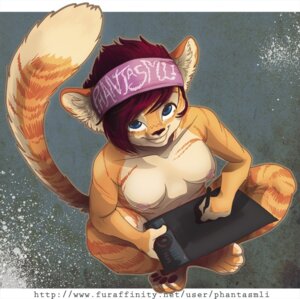 Rating: Questionable Score: 0 Tags: accessory anthro breasts drawing_(action) drawing_tablet e621 felid female headband intuos_4 mammal nipples nude phantasmli raised_tail solo tail wacom User: bunchy7s