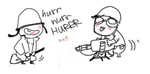 Rating: Explicit Score: 0 Tags: 2d engineer_(team_fortress_2) gun human human_male human_only male male_only objectum rule34 sentry_(team_fortress_2) soldier_(team_fortress_2) team_fortress_2 yaoi User: bunchy7s