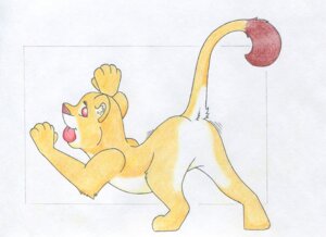 Rating: Questionable Score: 0 Tags: butt disney dormant_otter e621 featureless_crotch felid female feral kiara_(the_lion_king) lion mammal nude pantherine presenting presenting_hindquarters raised_tail rear_view simple_background solo tail the_lion_king white_background User: bunchy7s