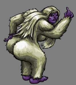 Rating: Questionable Score: 0 Tags: ass breasts female final_fantasy final_fantasy_vi hairy oniontrain purple_skin rule34 rule_63 sideboob solo umaro white_fur wink User: bunchy7s