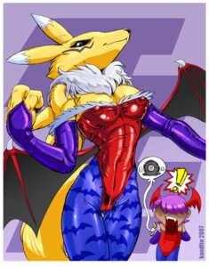 Rating: Questionable Score: 0 Tags: abstract_background air_puff anthro armwear bandai_namco bat_(shape) bat_print border breasts camel_toe canid canine capcom chest_tuft clothed clothing cloud_emanata cosplay creature_print darkstalkers deflated digimon digimon_(species) duo e621 elbow_gloves emanata exclamation_point exposed_shoulder female form_fitting fur gloves handwear kandlin leather legwear leotard lilith_aensland mammal membrane_(anatomy) membranous_wings nipple_outline pantyhose pattern_tights pictographics pose print_clothing print_legwear print_tights red_clothing renamon simple_background speech_bubble tail thigh_gap tights tuft white_body white_border white_fur wide_hips wings yellow_body yellow_fur User: bunchy7s