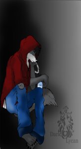 Rating: Questionable Score: 0 Tags: anthro canid canine canis darklycan e621 hi_res male mammal sad solo tail wolf User: bunchy7s