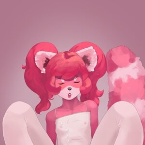 Rating: Questionable Score: 0 Tags: 1:1 ailurid ambiguous_gender anthro clothing e621 eyes_closed fur hair legwear low_res mammal meowmeowparadise nipples pigtails pink_body pink_fur pink_hair red_panda solo stockings User: bunchy7s