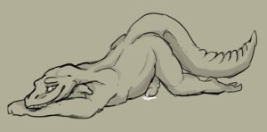 Rating: Explicit Score: 0 Tags: anthro ass_up biped bodily_fluids crossed_arms cum e621 erection genital_fluids genitals lizard looking_at_viewer lying male monochrome nude on_front penis reptile scalie simple_background sketch smile solo tail thejigglymonster thick_tail User: bunchy7s