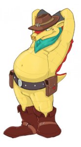 Rating: Safe Score: 0 Tags: 2013 anthro armadillo belly belt boots bottomless canson clothed clothing cowboy cowboy_boots cowboy_hat digital_media_(artwork) dillon's_rolling_western dillon_(dillon's_rolling_western) e621 footwear half-closed_eyes hands_behind_head hat headgear headwear hi_res male mammal mostly_nude mouth_closed narrowed_eyes navel nintendo overweight overweight_anthro overweight_male scarf shaded shoes simple_background slightly_chubby slightly_chubby_anthro slightly_chubby_male smile smirk solo topless white_background xenarthran User: bunchy7s
