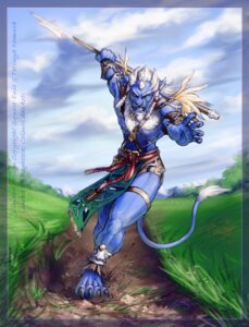 Rating: Safe Score: 0 Tags: angry anthro artist_collaboration bagheera cloud dasaod e621 felid final_fantasy final_fantasy_x kimahri male mammal melee_weapon outside polearm ronso sky solo spear square_enix weapon User: bunchy7s