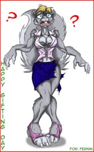 Rating: Questionable Score: 0 Tags: anthro black-rat bottomwear bra breasts claws clothing e621 eyewear female footwear glasses hi_res mammal rodent sandals sciurid shirt shoes simple_background skirt solo tail teeth topwear transformation tree_squirrel underwear white_background User: bunchy7s