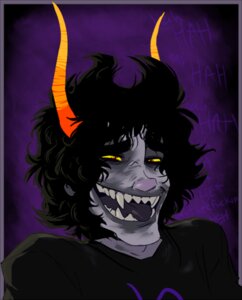 Rating: Safe Score: 0 Tags: alien alien_humanoid black_clothing clothing clown e621 english_text gamzee_makara homestuck horn horned_humanoid humanoid jubilations laugh low_res male meme ms_paint_adventures not_furry profanity purple_body sharp_teeth smile solo teeth text tongue troll_(homestuck) trollface yellow_sclera User: bunchy7s