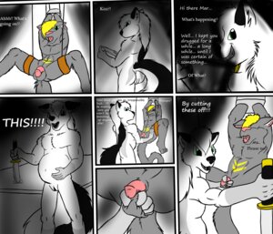 Rating: Explicit Score: 0 Tags: andromorph balls bdsm belly big_belly canid canine canis castration cock_and_ball_torture comic duo e621 english_text felid flaccid fluffy fur genital_mutilation genital_torture genitals green_eyes grey_body grey_fur intersex kizzneth kizzneth_(artist) kizzneth_(character) knife male mammal mutilation penis pregnant profanity text vulva wolf User: bunchy7s
