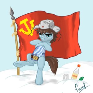 Rating: Safe Score: 0 Tags: 1:1 alcohol beverage clothing communism cucumber dancing e621 equid equine fiarel flag food friendship_is_magic fruit glass hammer_and_sickle hasbro hat headgear headwear horse male mammal my_little_pony outside pattern_clothing pattern_topwear plant politics pony red_star russian shirt snow solo soviet_flag soviet_union striped_clothing striped_topwear stripes stubble tail telnyashka topwear ushanka vegetable vodka User: bunchy7s
