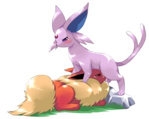 Rating: Explicit Score: 0 Tags: 5:4 ambiguous/ambiguous ambiguous_gender blush bodily_fluids cum duo e621 eeveelution espeon feral feral_on_feral flareon fur generation_1_pokemon generation_2_pokemon genital_fluids nintendo oral pokemon pokemon_(species) purple_body purple_eyes purple_fur red_eyes sex simple_background tail white_background wkar User: bunchy7s