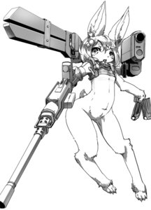 Rating: Safe Score: 0 Tags: 2013 ammunition anthro bottomless clothed clothing e621 female gun holding_gun holding_object holding_ranged_weapon holding_weapon lagomorph leporid machine_gun mammal monochrome navel rabbit ranged_weapon simple_background solo weapon white_background yoona User: bunchy7s