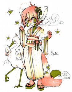 Rating: Safe Score: 0 Tags: accessory ailurid anthro asian_clothing avian bird chibi clothed clothing clothing_cord cloud crane_(bird) dangle_accessory duo e621 east_asian_clothing female flower flower_in_hair flower_on_tail footwear full-length_portrait fully_clothed glider_(artist) gruiform hair hair_accessory hair_dangle haneri japanese_clothing kimono malachyte malachyte_(malachyte) mammal obi obijime plant portrait red_panda sandals shoes solo_focus traditional_media_(artwork) zori User: bunchy7s