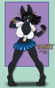 Rating: Questionable Score: 0 Tags: 2012 anklet anthro anubian_jackal big_breasts biped black_hair black_lips black_nose bottomwear bracelet breasts canid canine canis claws clothing digit_ring e621 ear_piercing eyeshadow feet female hair huge_breasts jackal jewelry kencougr lips long_hair makeup mammal miniskirt nipples open_mouth pawpads paws piercing ring sahri_(kencougr) shirt simple_background skirt solo standing toe_claws toe_ring toes tongue topwear yellow_eyes User: bunchy7s