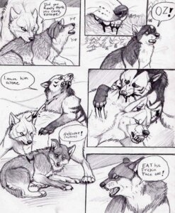 Rating: Questionable Score: 0 Tags: ambiguous_gender blood bodily_fluids canid canine canis comic coop_(wrng) dialogue digitigrade e621 english_text feral graphite_(artwork) greyscale group mammal monochrome natsume_(wrng) natsumewolf oz_(wrng) quadruped rikku tail text traditional_media_(artwork) wolf wolf's_rain wolf's_rain_next_generation User: bunchy7s