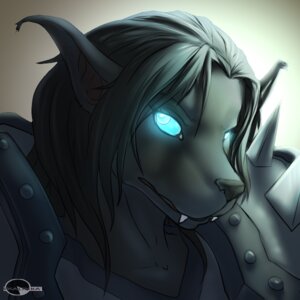 Rating: Safe Score: 0 Tags: 1:1 anthro armor black_hair blizzard_entertainment blue_eyes bust_portrait canid death_knight e621 fangs female glowing glowing_eyes hair humanoid_pointy_ears icon looking_at_viewer mammal pointy_ears portrait shalinka solo teeth undead warcraft werecanid werecreature worgen User: bunchy7s