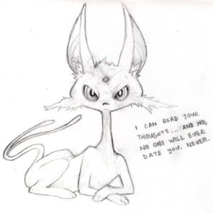 Rating: Safe Score: 0 Tags: 1:1 ambiguous_gender e621 eeveelution english_text espeon felid feral forked_tail generation_2_pokemon greyscale looking_at_viewer mammal monochrome nintendo pokemon pokemon_(species) rocket_grunt_(artist) solo tail text the_truth unimpressed unusual_anatomy unusual_tail what User: bunchy7s Rating: Safe Score: 0 Tags: 1:1 ambiguous_gender e621 eeveelution english_text espeon felid feral forked_tail generation_2_pokemon greyscale looking_at_viewer mammal monochrome nintendo pokemon pokemon_(species) rocket_grunt_(artist) solo tail text the_truth unimpressed unusual_anatomy unusual_tail what User: bunchy7s