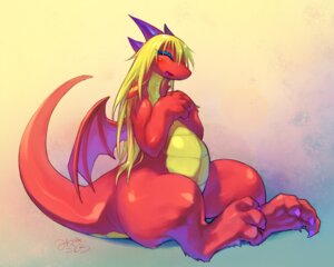Rating: Safe Score: 0 Tags: 5:4 anthro biped blonde_hair cotora digitigrade dragon e621 eyes_closed female flat_chested hair mythological_creature mythological_scalie mythology scalie sitting solo tail young young_anthro young_female User: bunchy7s