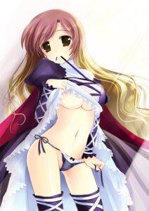 Rating: Explicit Score: 0 Tags: 1girls breasts cape dress dress_lift female gradient_hair hijiri_byakuren long_hair mouth_hold multicolored_hair natsukawa_sarasa navel panties rule34 side-tie_panties solo thighhighs touhou underboob underwear undressing yellow_eyes User: bunchy7s