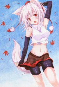 Rating: Safe Score: 0 Tags: animal_humanoid armwear asian_mythology blush bottomwear bridal_gauntlets canid canid_humanoid canine canine_humanoid canis clothing crop_top detached_sleeves e621 east_asian_mythology female grey_hair hair hat headgear headwear humanoid japanese_mythology kittona looking_at_viewer mammal mammal_humanoid midriff momiji_inubashiri mythology navel open_mouth painting_(artwork) pom_clothing pom_shirt raised_arm red_eyes shirt short_hair shorts skirt smile solo spandex spandex_shorts tengu tight_bottomwear tight_clothing tight_shorts tokin_hat topwear touhou traditional_media_(artwork) traditional_painting_(artwork) traditional_watercolor_(artwork) watercolor_(artwork) wolf wolf_humanoid wolf_tail yokai User: bunchy7s