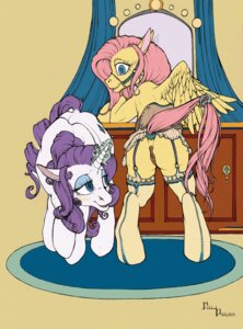Rating: Explicit Score: 0 Tags: 2013 anus blue_eyes blush bridle clothing cutie_mark duo e621 equid equine fashion_saddle feathered_wings feathers female feral fillyphalanx fluttershy_(mlp) friendship_is_magic fur garter_straps genitals hasbro hi_res horn legwear lingerie magic mammal mirror my_little_pony mythological_creature mythological_equine mythology pegasus raised_tail rarity_(mlp) saddle smile stockings tail unicorn vulva white_body white_fur wings yellow_body yellow_feathers yellow_fur User: bunchy7s