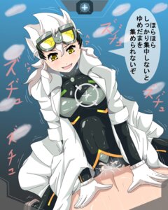 Rating: Explicit Score: 0 Tags: 1boy 1girls 2010s belly blush bodysuit breasts burnet_(pokemon) censored clothed_female_nude_male cowgirl_position cum cum_inside curvaceous eyelashes female female_on_top gameplay_mechanics gaoka gloves goggles human japanese_text labcoat large_breasts light-skinned_female light_skin male mosaic_censoring navel nintendo nude on_top open_mouth pale-skinned_female pale_skin penis pokemon pokemon_dream_radar pokemon_professor pussy ride riding rule34 see-through sex short_hair skin_tight smile straight sweat teeth text tongue torn_clothes translation_request trembling vaginal_penetration white_hair wide_hips yellow_eyes User: bunchy7s