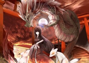 Rating: Safe Score: 0 Tags: asian_mythology ball black_body black_fur black_hair canid canine detailed detailed_background digital_media_(artwork) dipstick_tail dragon duo_focus e621 east_asian_mythology eastern_dragon eyes_closed female feral fox fur green_body green_scales grey_hair group hair hand_fan horn human looking_at_viewer mammal markings mountain multicolored_tail mythological_creature mythological_scalie mythology ofuda outside salz scales scalie sky standing tail tail_markings talisman toony torii white_body white_fur white_scales User: bunchy7s