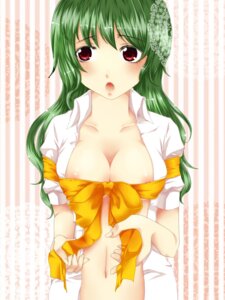 Rating: Questionable Score: 0 Tags: 1girls areolae bow breasts cleavage female geike green_hair highres long_hair mystic_square navel nipple_slip nipples no_bra open_clothes open_shirt red_eyes ribbon rule34 shirt solo touhou youkai yuka_kazami User: bunchy7s