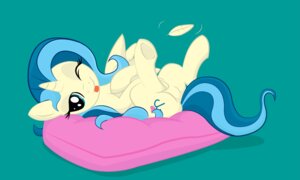 Rating: Questionable Score: 0 Tags: absurd_res cutie_mark digital_media_(artwork) e621 equid equine fan_character feathered_wings feathers female feral flirting fountain giggle green_background hasbro hi_res horn looking_at_viewer loose_feather lying mammal mirry92 my_little_pony mythological_creature mythological_equine mythology on_back one_eye_closed pillow playful seductive silly simple_background solo spread_legs spreading stare teal_background teasing tina_fountain_heart tongue tongue_out vector winged_unicorn wings young young_feral User: bunchy7s