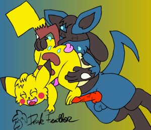 Rating: Explicit Score: 0 Tags: avianpictures dark_feather furry lucario male male_only nintendo pikachu pokemon pokemon_(species) rule34 User: bunchy7s