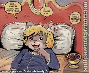 Rating: Questionable Score: 0 Tags: anthro avoid_posting battle_angel bed dialogue domestic_cat e621 english_text felid feline felis furniture inside low_res male mammal on_bed softpaw solo text young young_anthro young_male User: bunchy7s