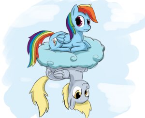 Rating: Safe Score: 0 Tags: 2012 amber_eyes blonde_hair blue_body blue_feathers blue_fur cloud cutie_mark derp_eyes derpy_hooves_(mlp) duo e621 equid equine feathered_wings feathers female feral friendship_is_magic fur grey_body grey_fur hair hasbro looking_at_viewer mammal multicolored_hair multicolored_tail my_little_pony mythological_creature mythological_equine mythology otakuap outside pegasus purple_eyes rainbow_dash_(mlp) rainbow_hair rainbow_tail sky skyscape smile tail upside_down wings User: bunchy7s