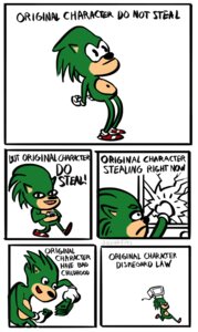 Rating: Safe Score: 0 Tags: anthro biped clothing comic dialogue digital_media_(artwork) e621 electronics english_text eulipotyphlan fan_character footwear fur glass green_body green_fur hedgehog hi_res humor josiahfiles looking_at_viewer male mammal money navel original_character_do_not_steal sega shoes smile solo sonic_the_hedgehog_(series) stealing television text User: bunchy7s