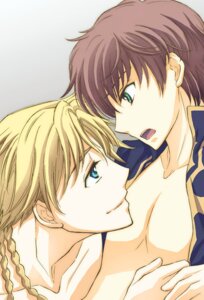 Rating: Explicit Score: 0 Tags: blue_eyes brown_hair chest code_geass fujikazu gino_weinberg green_eyes kururugi_suzaku male rule34 short_hair suzaku_kururugi yaoi User: bunchy7s