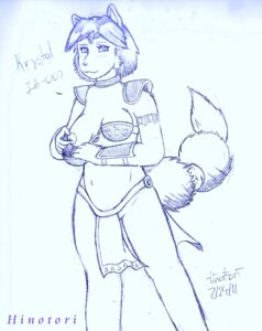 Rating: Explicit Score: 0 Tags: anthro bra canine clothes female female_only fox front_view fur furry furry_tail hair hinotori krystal mammal monochrome rail rule34 short_hair skimpy_clothes solo standing star_fox tail underwear User: bunchy7s