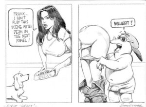 Rating: Explicit Score: 0 Tags: 1animal 1boy 1girls 2001 2d anthrofied ass assisted_exposure bent_over black_hair bottomless brandy_carter dean_(liberty_meadows) english_text female human julius_zimmerman liberty_meadows long_hair male monochrome oscar_(liberty_meadows) panels panties pig pulling_panties rule34 speech_bubble User: bunchy7s