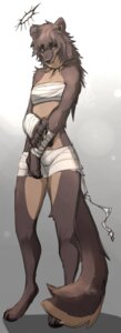 Rating: Questionable Score: 0 Tags: 2014 anthro beardog canid canine chest_wraps claws e621 female fur hair hi_res ihazelis mammal simple_background solo wrappings wraps User: bunchy7s
