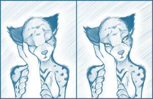 Rating: Safe Score: 0 Tags: 2013 5_fingers anthro arm_tuft black_ears blue_and_white breasts caressing caressing_face casual_nudity cheek_tuft cheetah chest_tuft claws clothed clothing conditional_dnp digital_media_(artwork) duo e621 ear_tuft eyebrows eyelashes eyes_closed facial_tuft featureless_breasts felid feline female female_anthro finger_claws fingers first_person_view fur glistening glistening_eyes glistening_nose half-closed_eyes holding_face human interspecies khajiit looking_at_viewer mammal markings microsoft monochrome narrowed_eyes nude nude_anthro nude_female open_mouth pupils sequence shoulder_tuft simple_background sketch slit_pupils snout solo_focus spot_color spots spotted_body spotted_fur striped_body striped_fur stripes the_elder_scrolls tom_fischbach topless tuft whisker_spots whiskers yellow_eyes User: bunchy7s