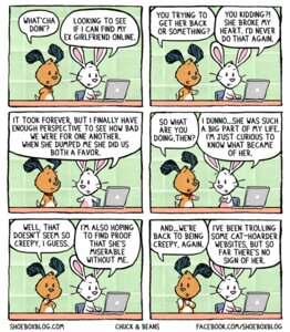 Rating: Safe Score: 0 Tags: ambiguous_gender anthro brown_body brown_fur canid canine canis chuck_&_beans comic domestic_dog duo e621 english_text fur humor lagomorph leporid mammal rabbit text url white_body white_fur User: bunchy7s