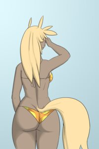 Rating: Safe Score: 0 Tags: 2008 anthro back-tie_bikini back-tie_clothing back-tie_swimwear bikini blonde_hair blue_background breasts brenda_(ritts) brown_body brown_fur butt clothed clothing e621 equid equine female fur hair horse mammal orange_bikini orange_clothing orange_swimwear pattern_bikini pattern_clothing pattern_swimwear rear_view ritts side_boob simple_background skimpy solo spots spotted_bikini spotted_clothing spotted_swimwear swimwear tail tight_clothing two-piece_swimsuit yellow_bikini yellow_clothing yellow_swimwear User: bunchy7s