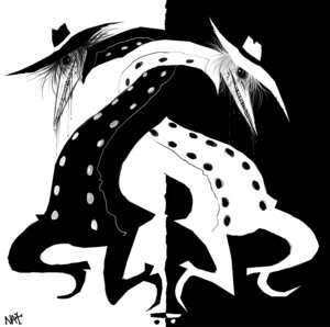 Rating: Safe Score: 0 Tags: armless biped black_and_white clothed clothing coat contrast cruzbones digital_media_(artwork) duality duo e621 eldritch_abomination hat headgear headwear long_neck looking_at_viewer male monochrome monster nightmare_fuel not_furry split_screen spy_vs_spy symmetry teeth topwear trenchcoat User: bunchy7s