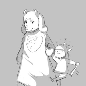 Rating: Safe Score: 0 Tags: 1:1 age_difference alleymonster ambiguous_gender anthro blush boss_monster_(undertale) bovid caprine child digital_media_(artwork) duo e621 eyes_closed female frisk_(undertale) hand_holding horn human larger_female mammal monochrome paws ribbons size_difference smaller_ambiguous smile stick teeth toriel undertale undertale_(series) young User: bunchy7s