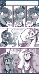 Rating: Questionable Score: 0 Tags: blush bodily_fluids comic crown dialogue duo e621 electronics english_text equid equine feathered_wings feathers female feral friendship_is_magic hair hasbro headgear headphones headset horn john_joseco long_hair mammal monochrome my_little_pony mythological_creature mythological_equine mythology open_mouth princess_celestia_(mlp) princess_luna_(mlp) sibling_(lore) sister_(lore) sisters_(lore) sweat text tiara tumblr winged_unicorn wings User: bunchy7s Rating: Questionable Score: 0 Tags: blush bodily_fluids comic crown dialogue duo e621 electronics english_text equid equine feathered_wings feathers female feral friendship_is_magic hair hasbro headgear headphones headset horn john_joseco long_hair mammal monochrome my_little_pony mythological_creature mythological_equine mythology open_mouth princess_celestia_(mlp) princess_luna_(mlp) sibling_(lore) sister_(lore) sisters_(lore) sweat text tiara tumblr winged_unicorn wings User: bunchy7s