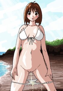 Rating: Explicit Score: 0 Tags: 1girls beach bikini brown_hair bulging_bladder female mizugi peeing rule34 solo swimsuit uncensored urine watersports User: bunchy7s