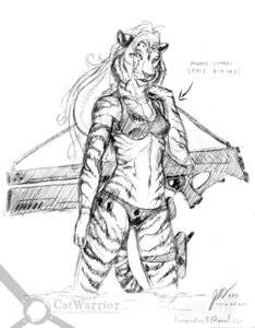 Rating: Safe Score: 0 Tags: 2011 anthro biped bra catwarrior_(artist) clothed clothing e621 english_text felid female gun hair long_hair mammal monochrome navel pantherine ranged_weapon sketch skimpy solo standing tail text tiger underwear watermark weapon User: bunchy7s Rating: Safe Score: 0 Tags: 2011 anthro biped bra catwarrior_(artist) clothed clothing e621 english_text felid female gun hair long_hair mammal monochrome navel pantherine ranged_weapon sketch skimpy solo standing tail text tiger underwear watermark weapon User: bunchy7s